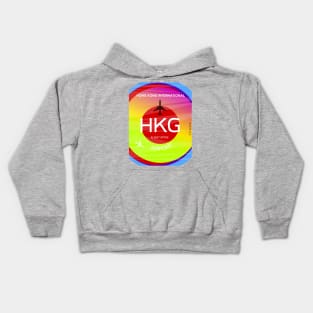 HKG Hong Kong Airport code Kids Hoodie